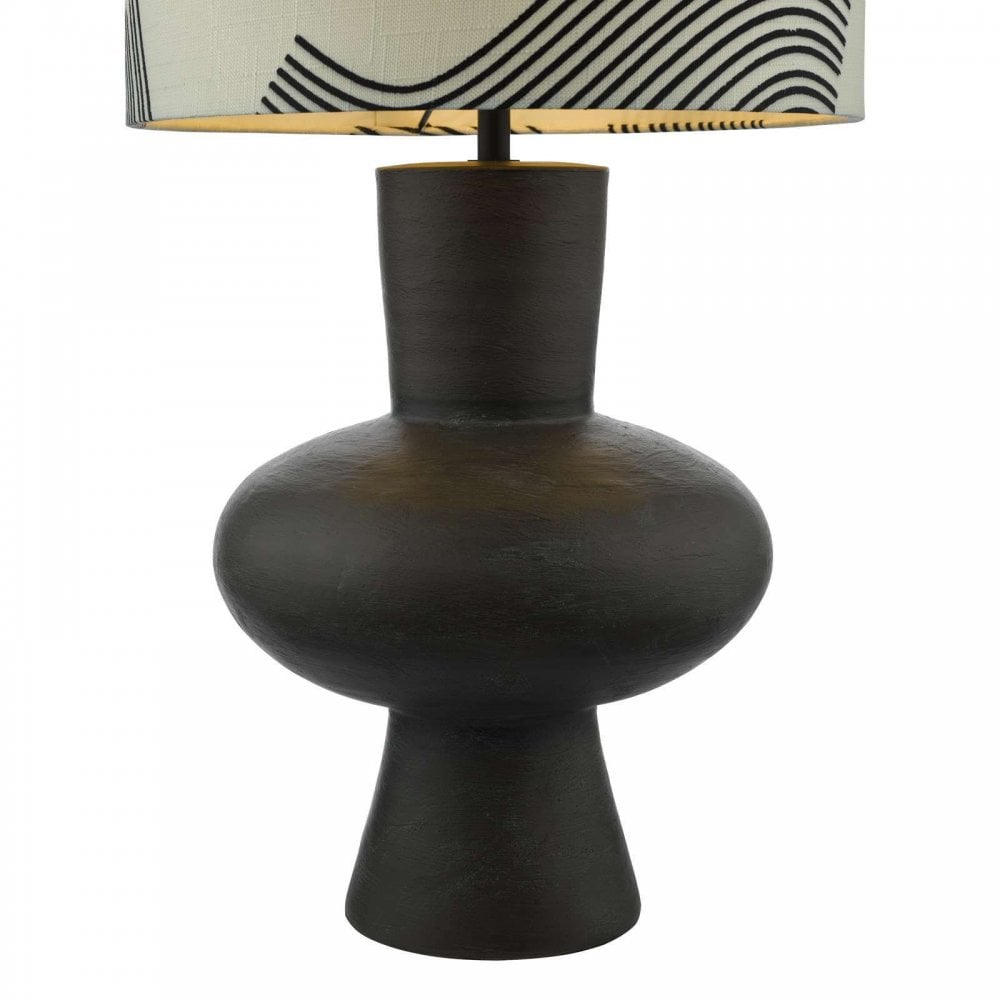 Miho Black/Bronze Table Lamp C/W Shade