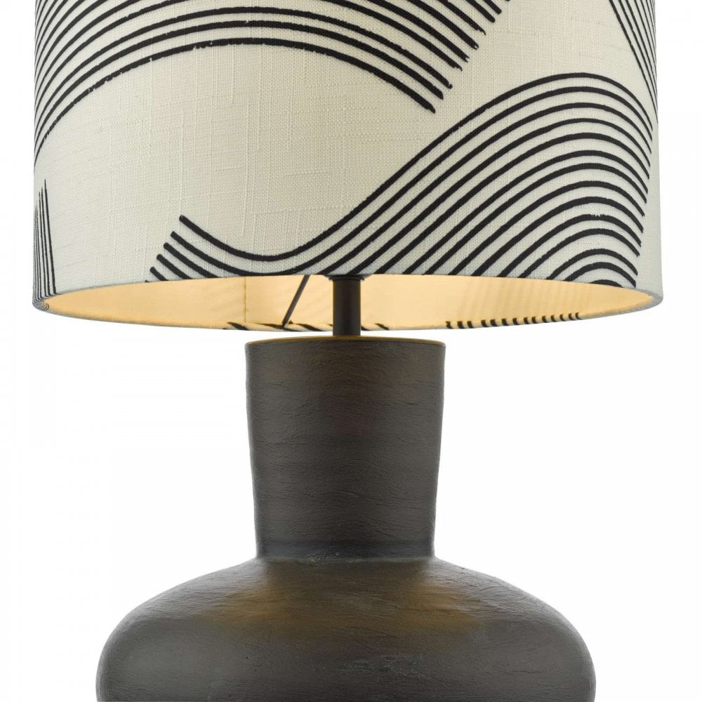 Miho Black/Bronze Table Lamp C/W Shade
