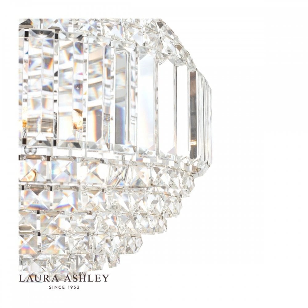 Vienna 5 Light Crystal Chandelier in Polished Chrome