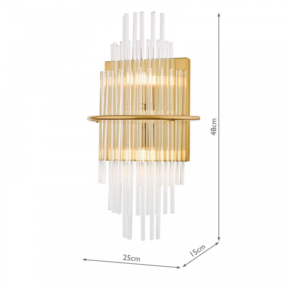 Lukas Antique Gold Wall Light