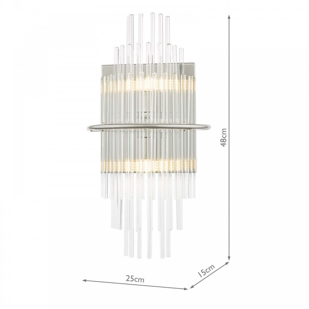Lukas Polished Chrome Wall Light