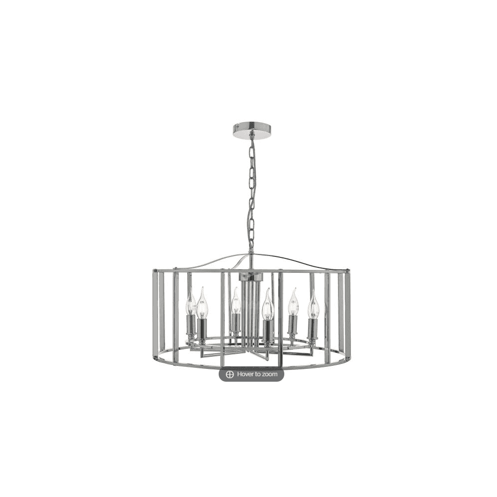 Myka 6 Light Pendant in Polished Chrome