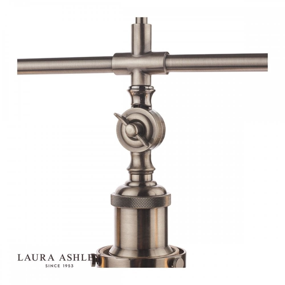 Isaac 3 Light Bar in Industrial Nickel with Glass Shades
