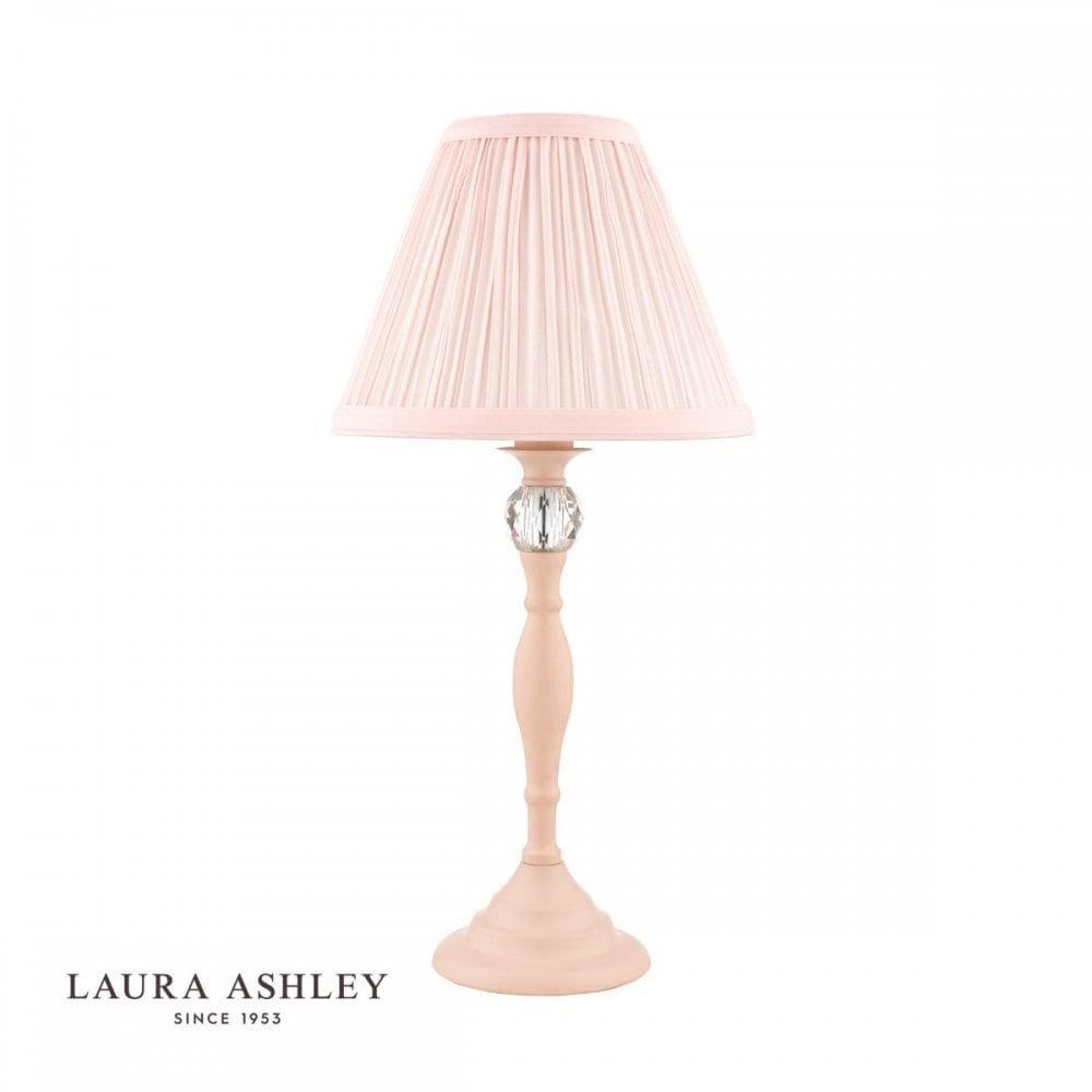 Ellis Blush Pink Table Lamp with Shade