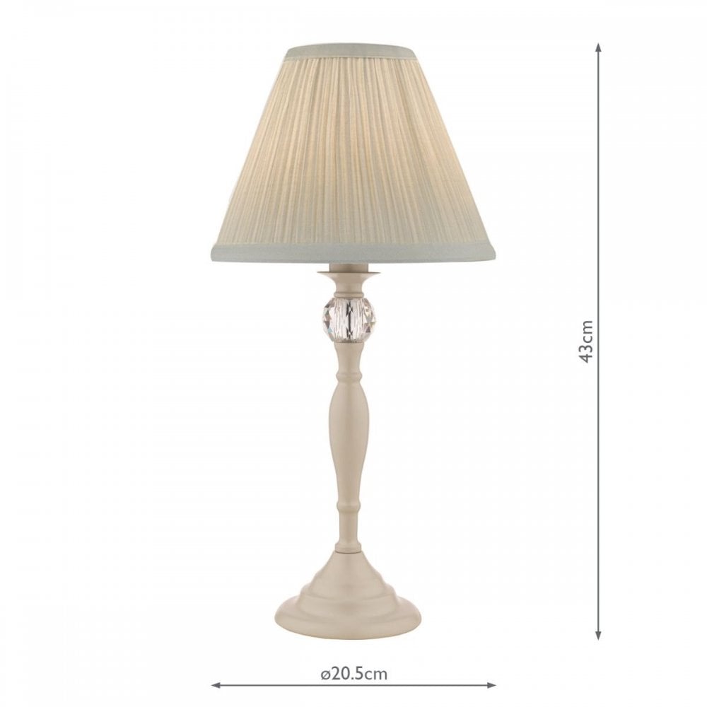 Ellis Grey Table Lamp with Shade