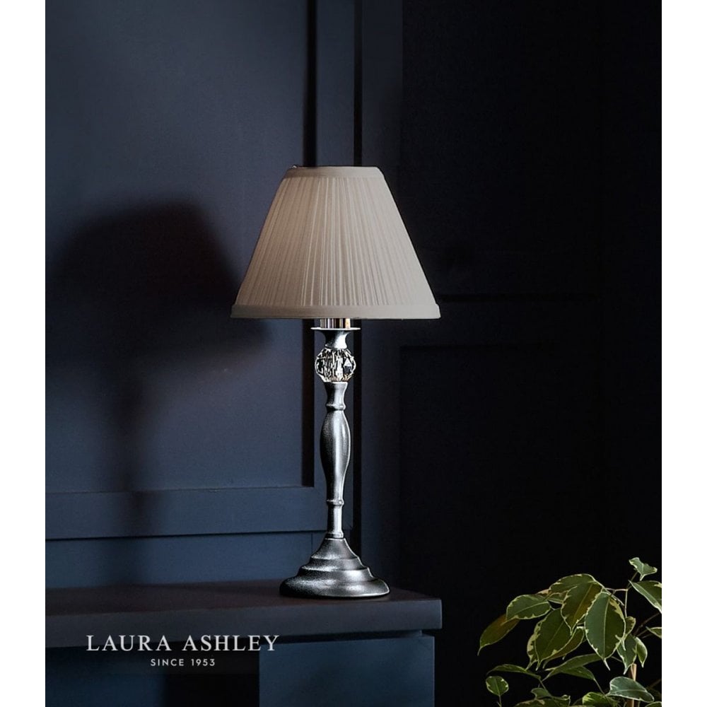 Ellis Polished Chrome Table Lamp with Shade