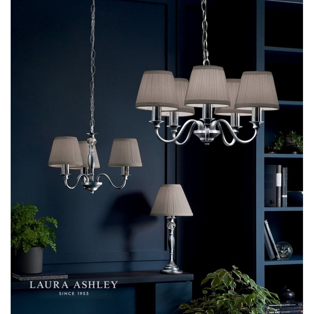 Ellis Polished Chrome Table Lamp with Shade