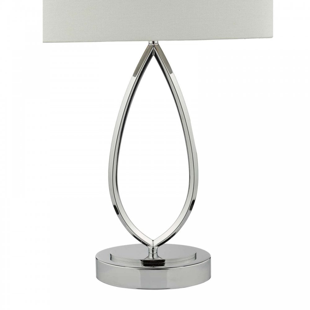Wyatt Polished Chrome Touch Table Lamp C/W Shade