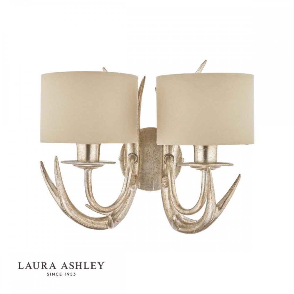 Mulroy Antler Champagne Wall Light C/W Shades