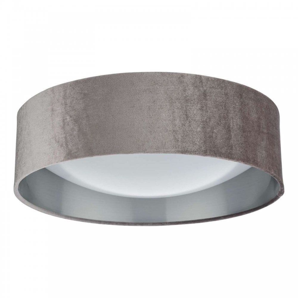 Nysa 2 Light Flush Fitting with Mink Shade 40cm