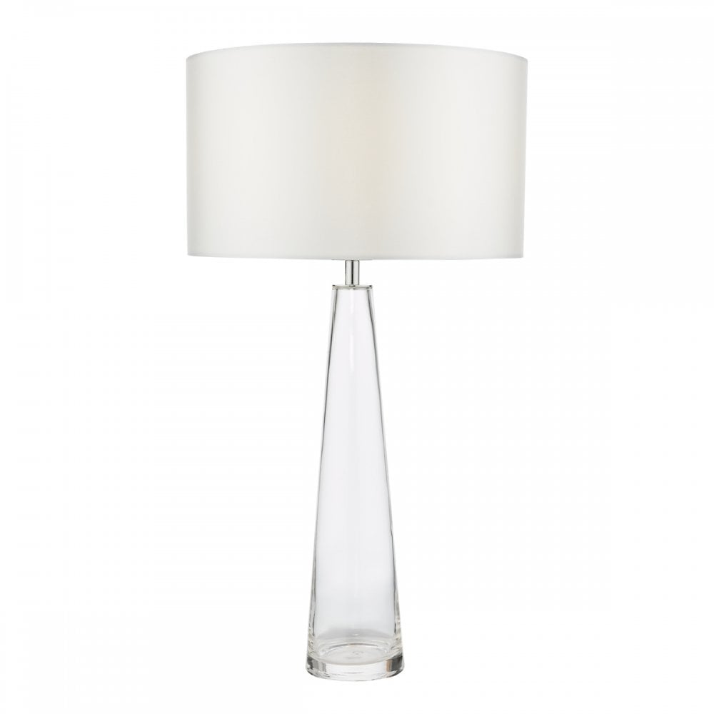 Samara Clear Glass Base Only Table Lamp