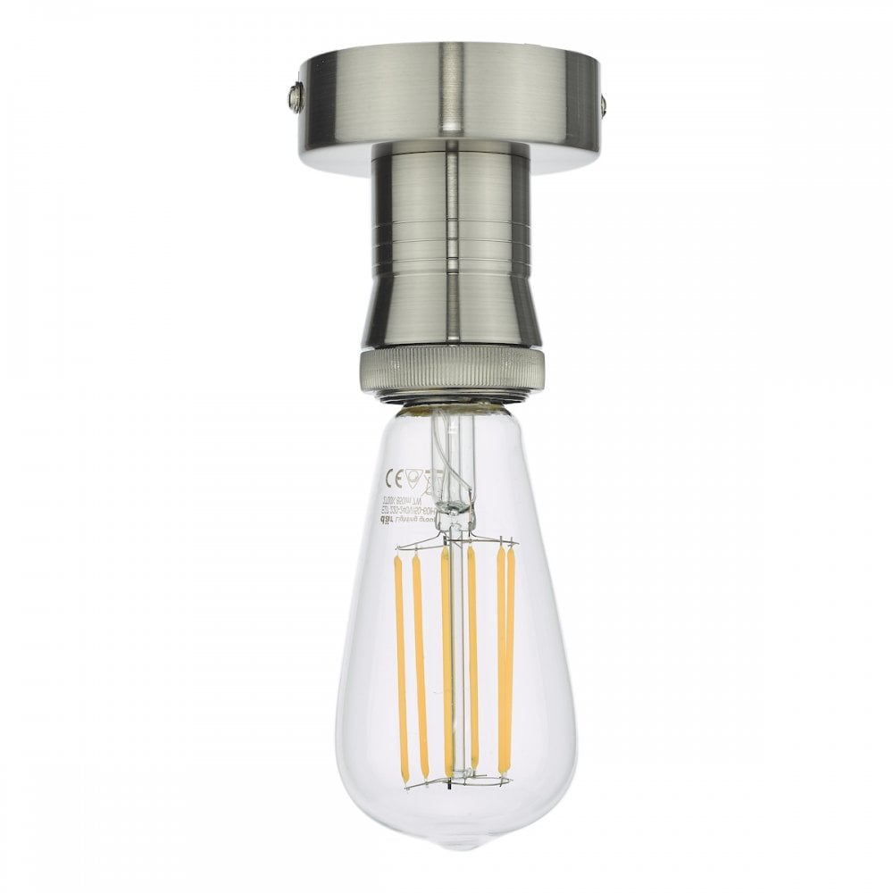 Semi Flush Antique Chrome Suspension