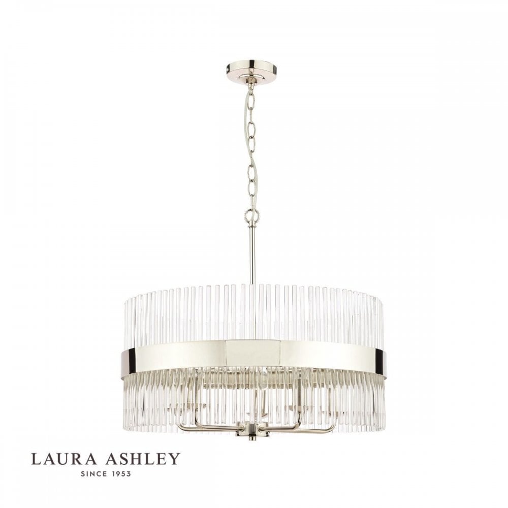 Alexa 5 Light Polished Nickel Pendant