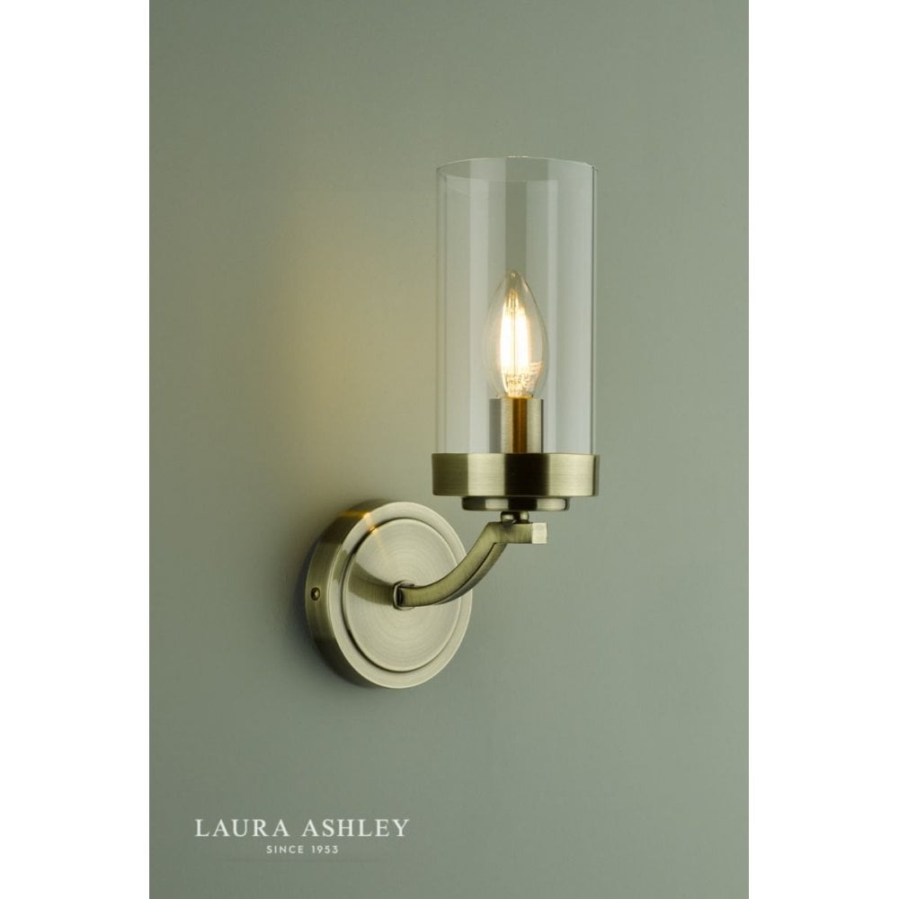Joseph Antique Brass & Glass Wall Light