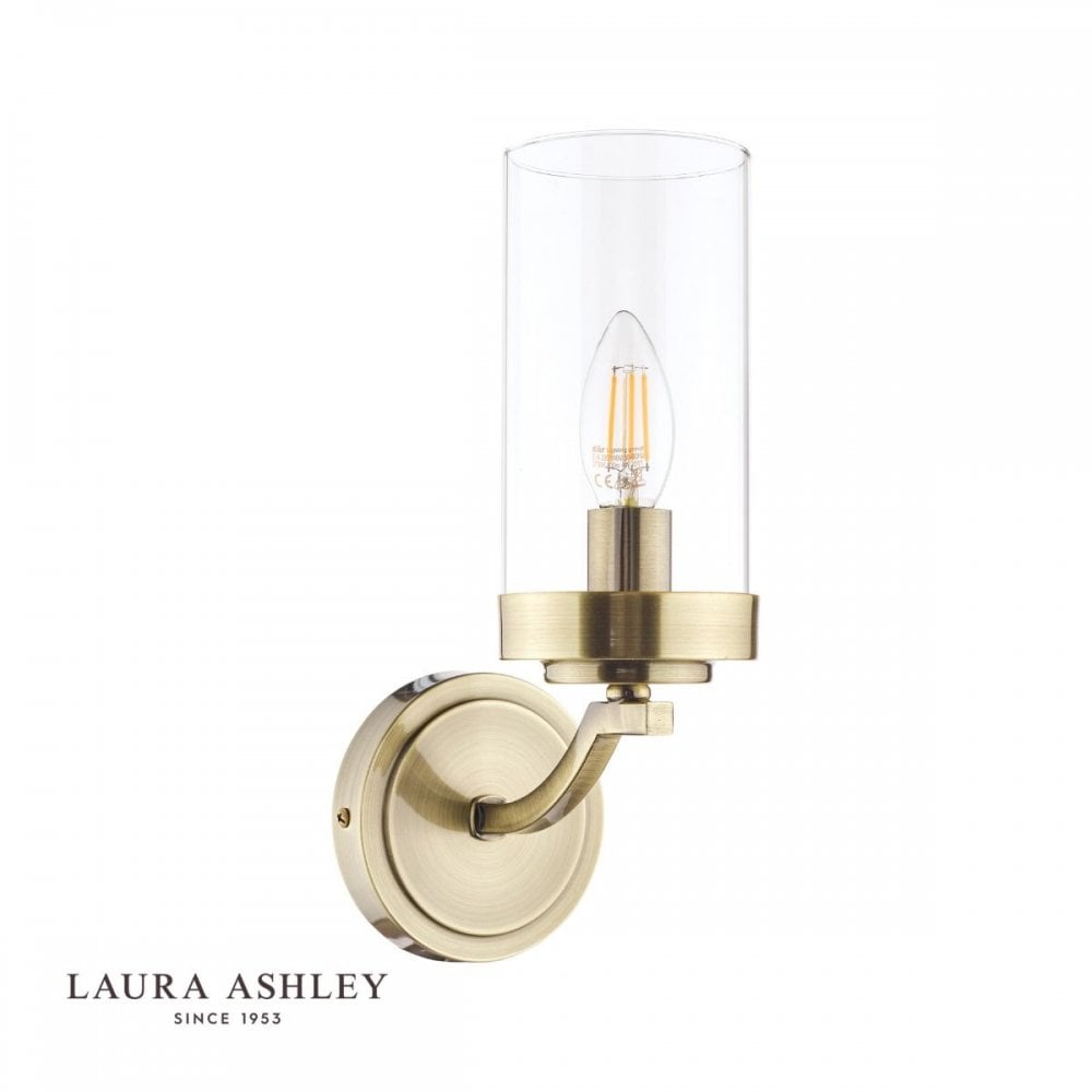 Joseph Antique Brass & Glass Wall Light