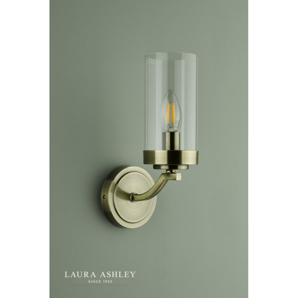 Joseph Antique Brass & Glass Wall Light