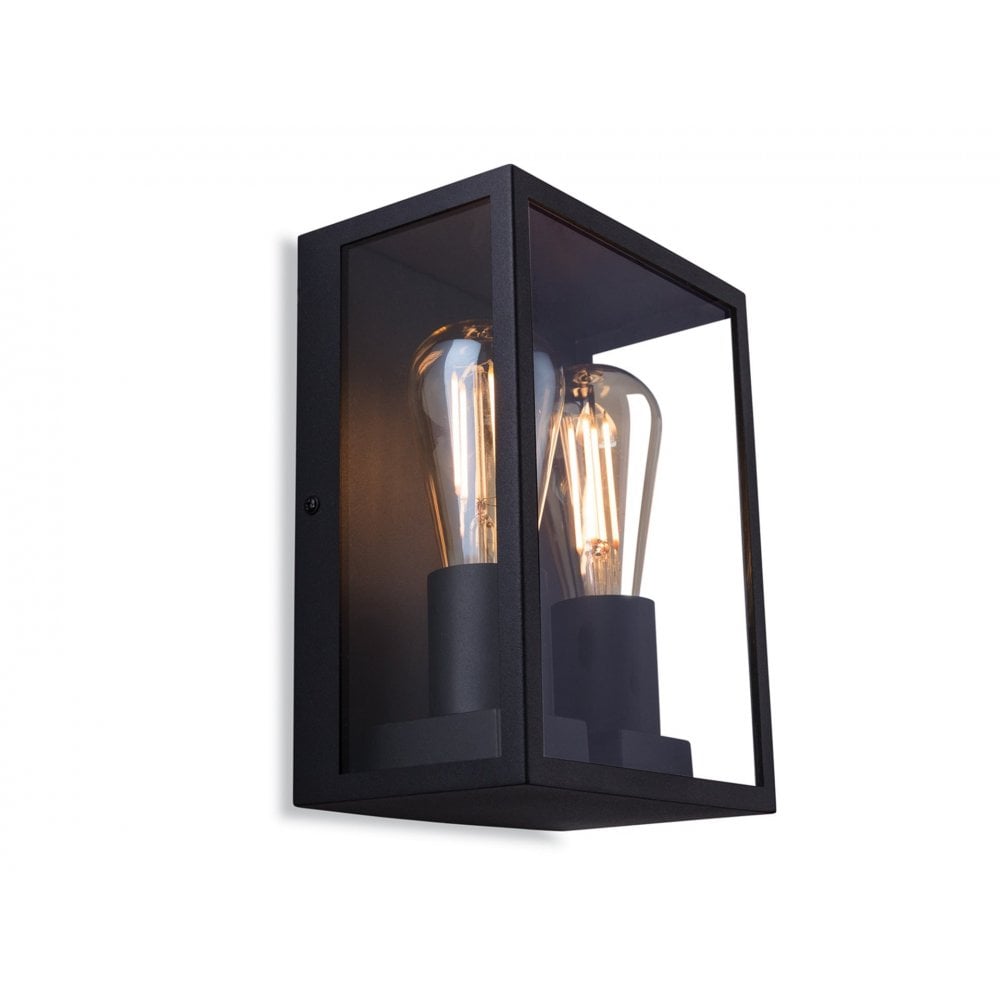 Houston 2 Light Wall Light in Black