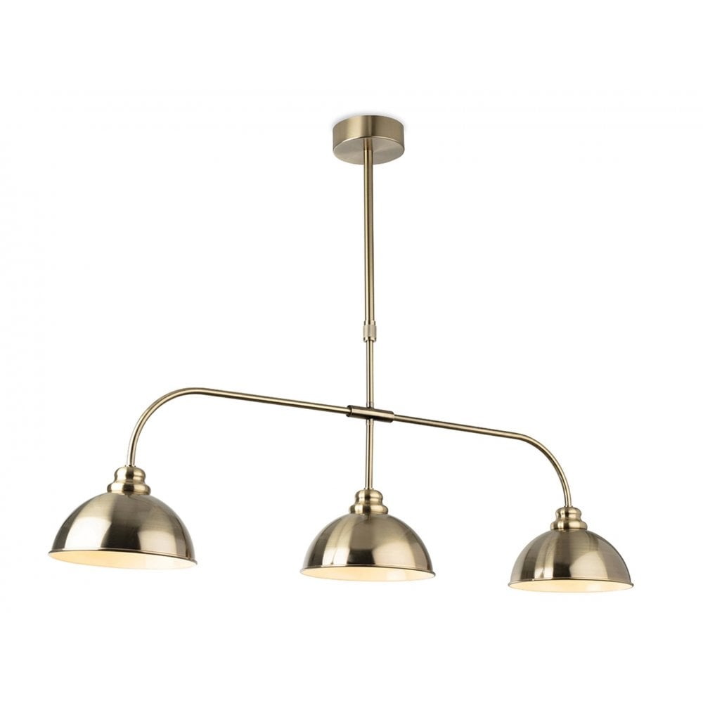 Eagle Pendant 3 Light in Antique Brass