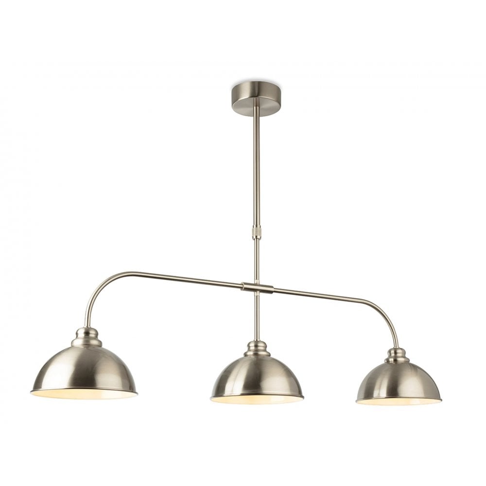 Eagle Pendant 3 Light in Brushed Steel