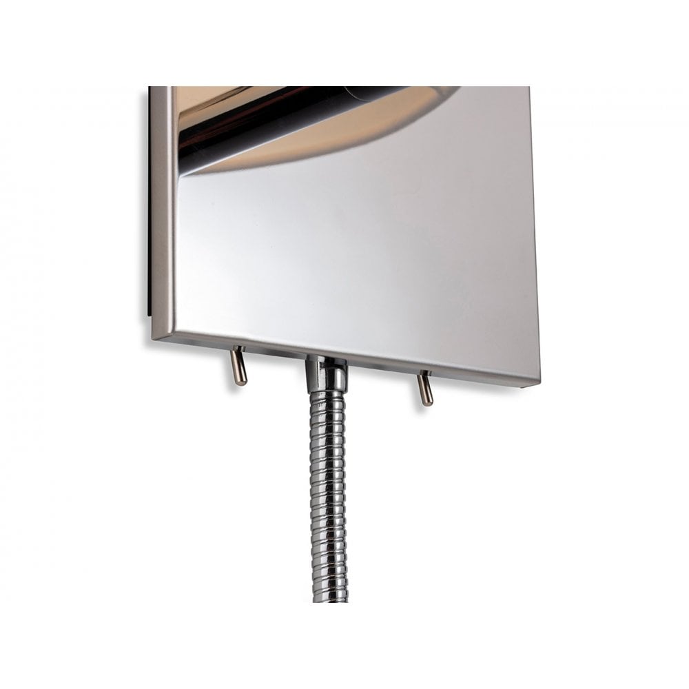Grand 2 Light Wall Light in Chrome with Cream Shade