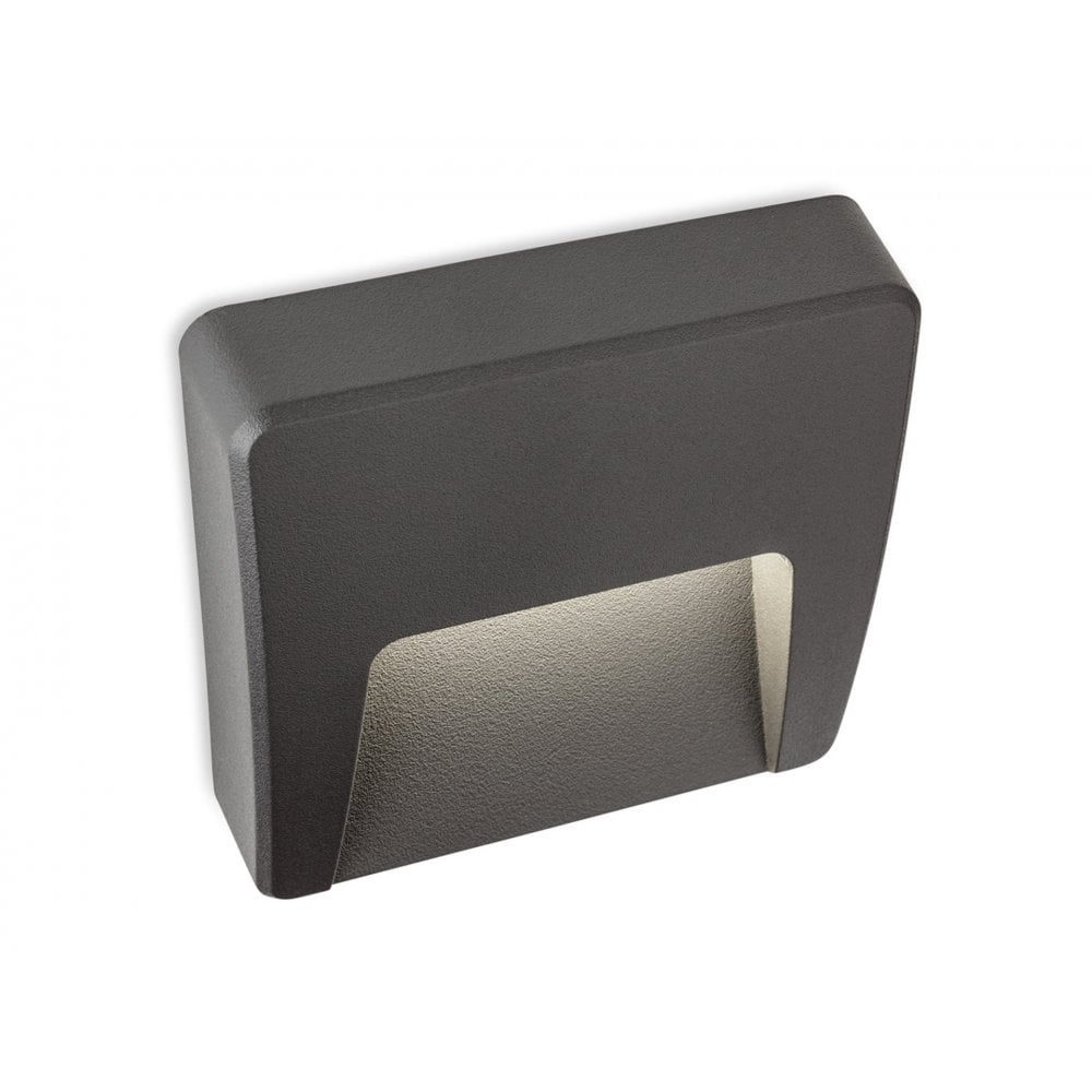 Golf LED Resin Wall & Step Light in Graphite Square