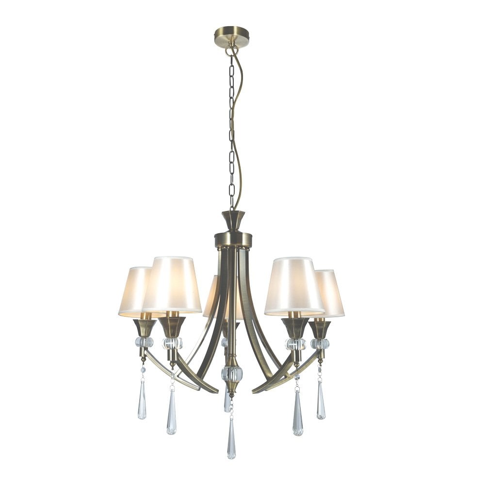 Sophia Antique Brass 5 Light Pendant