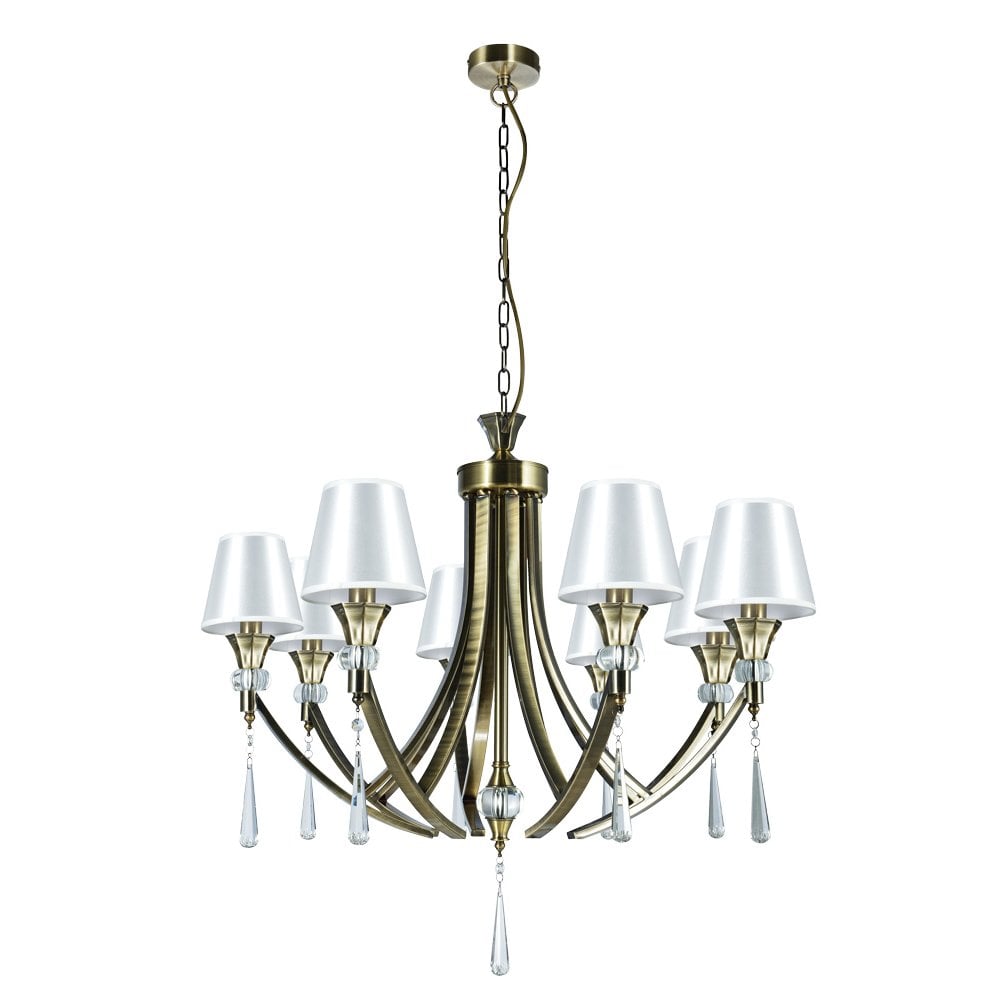 Sophia Antique Brass 8 Light Pendant
