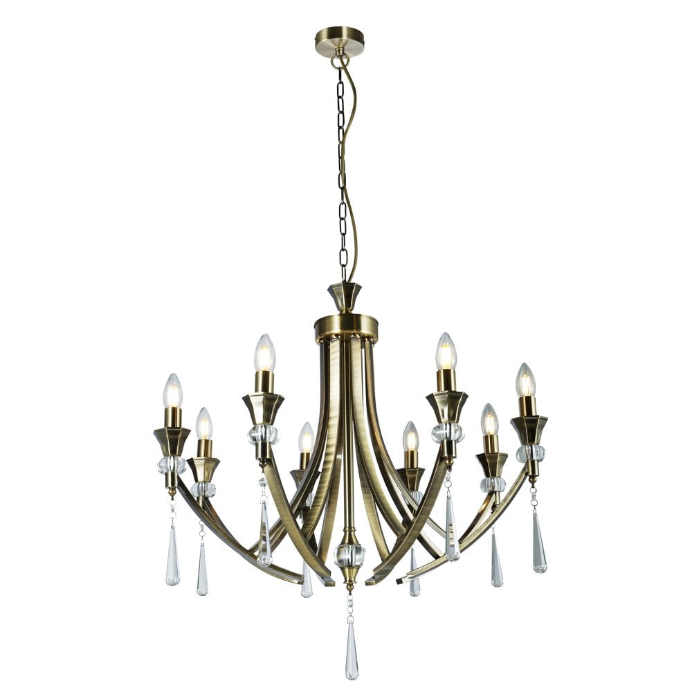 Sophia Antique Brass 8 Light Pendant