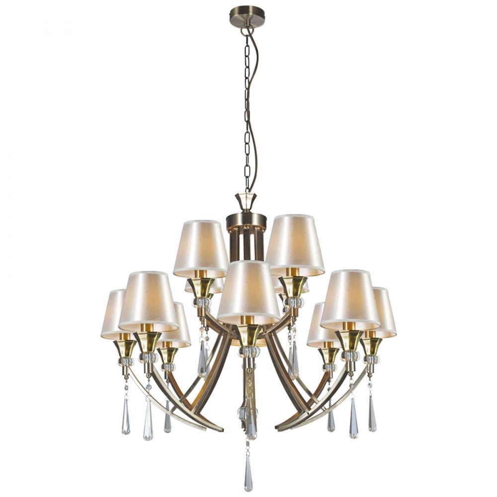 Sophia Antique Brass 12 Light Pendant