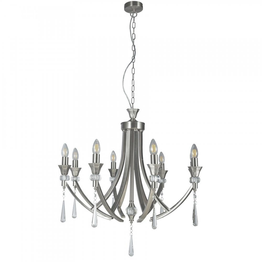 Sophia Satin Chrome 8 Light Pendant