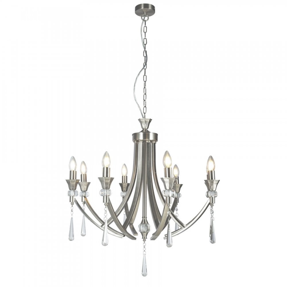 Sophia Satin Chrome 8 Light Pendant