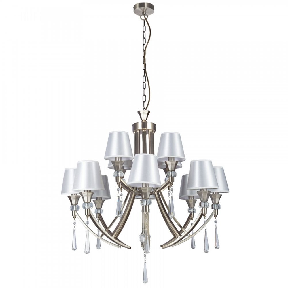 Sophia Satin Chrome 12 Light Pendant