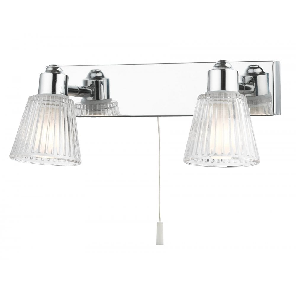 Gatsby 2 Light Polished Chrome Bathroom Wall Light IP44
