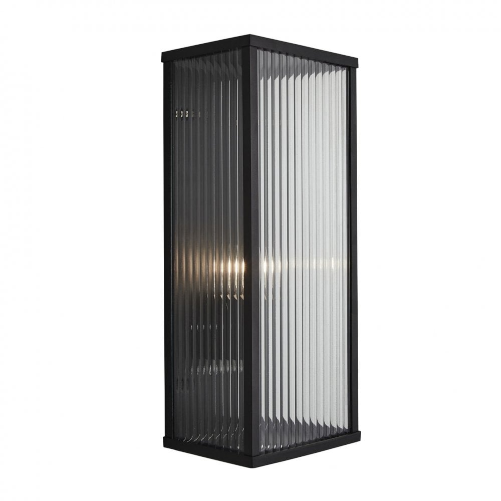 Memphis Wall Lantern in Black IP44