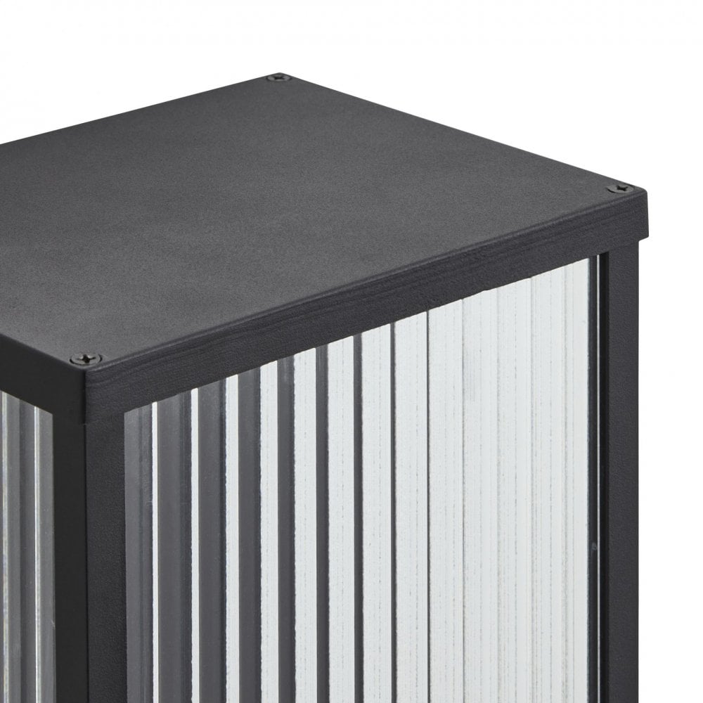 Memphis Wall Lantern in Black IP44