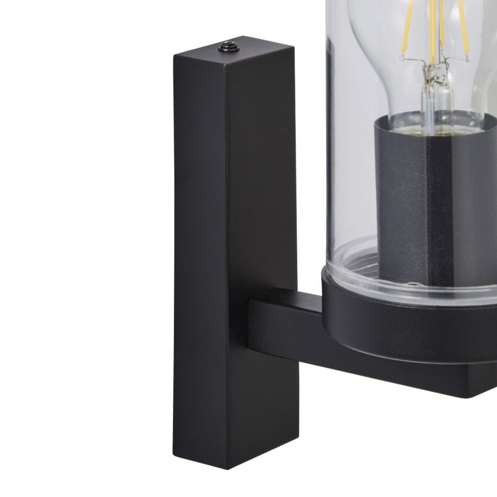 Carnac Wall Lantern in Black IP44