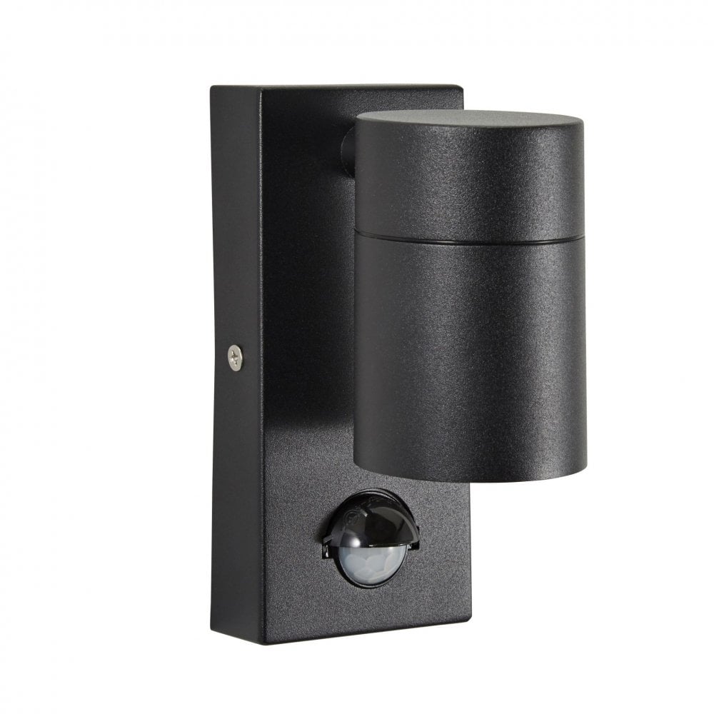 Leto IP65 Up or Down PIR Sensor light in Black