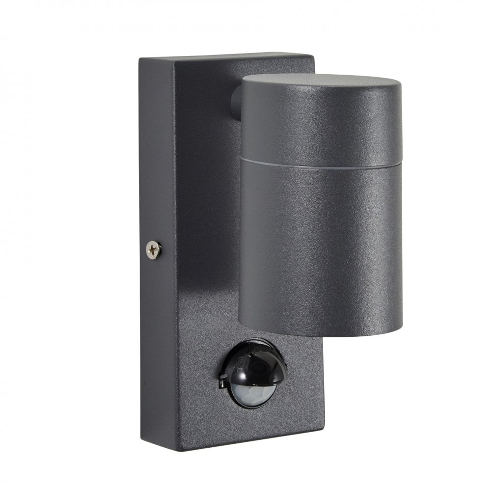 Leto IP65 Up or Down PIR Sensor light in Anthracite