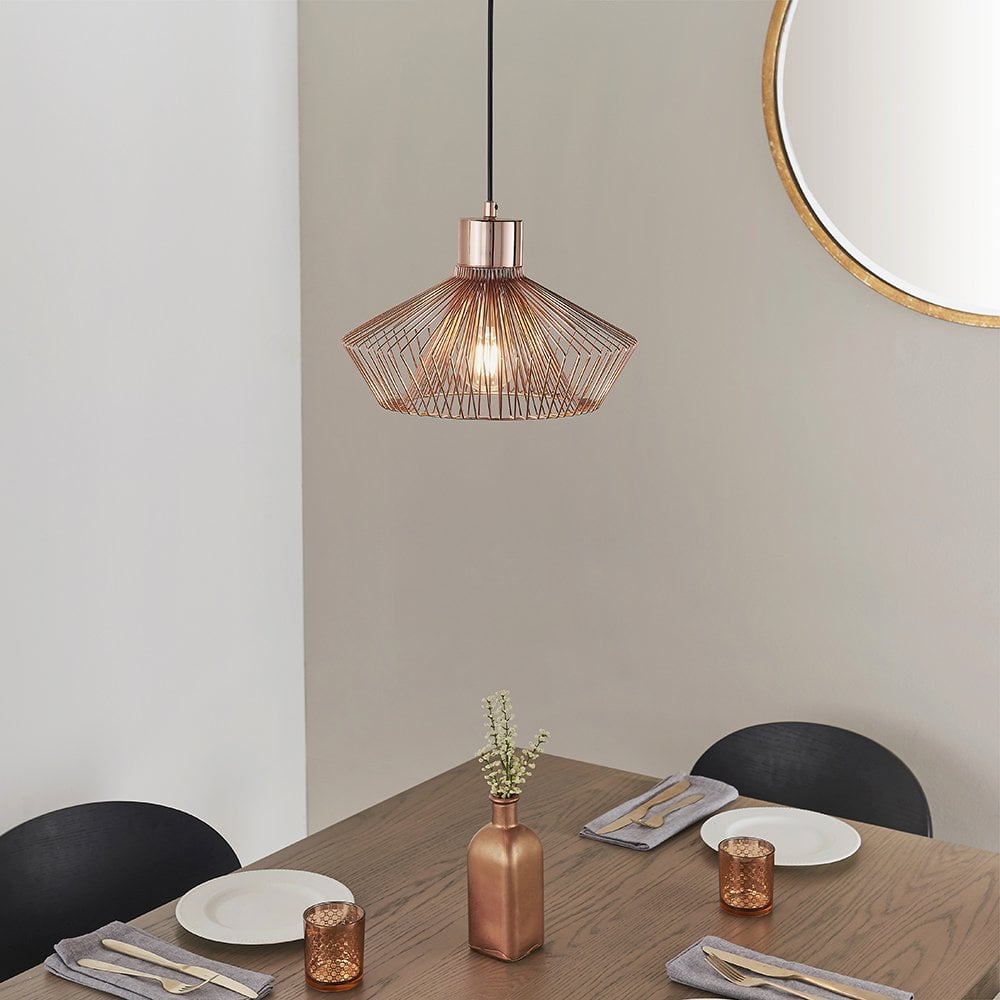 Kimberley Single Pendant in Copper Finish