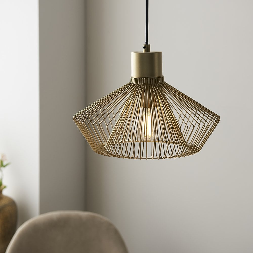Kimberley Single Pendant in Gold Finish