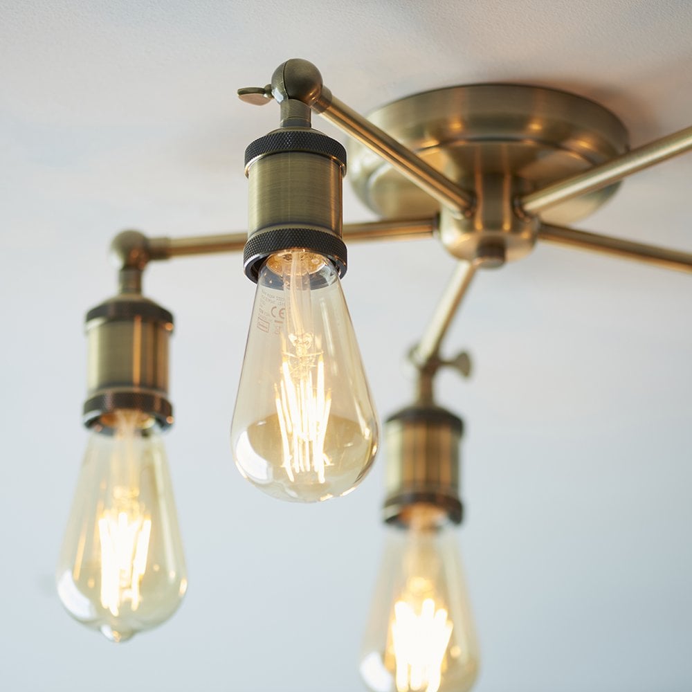 Hal 5 Light Semi Flush Fitting
