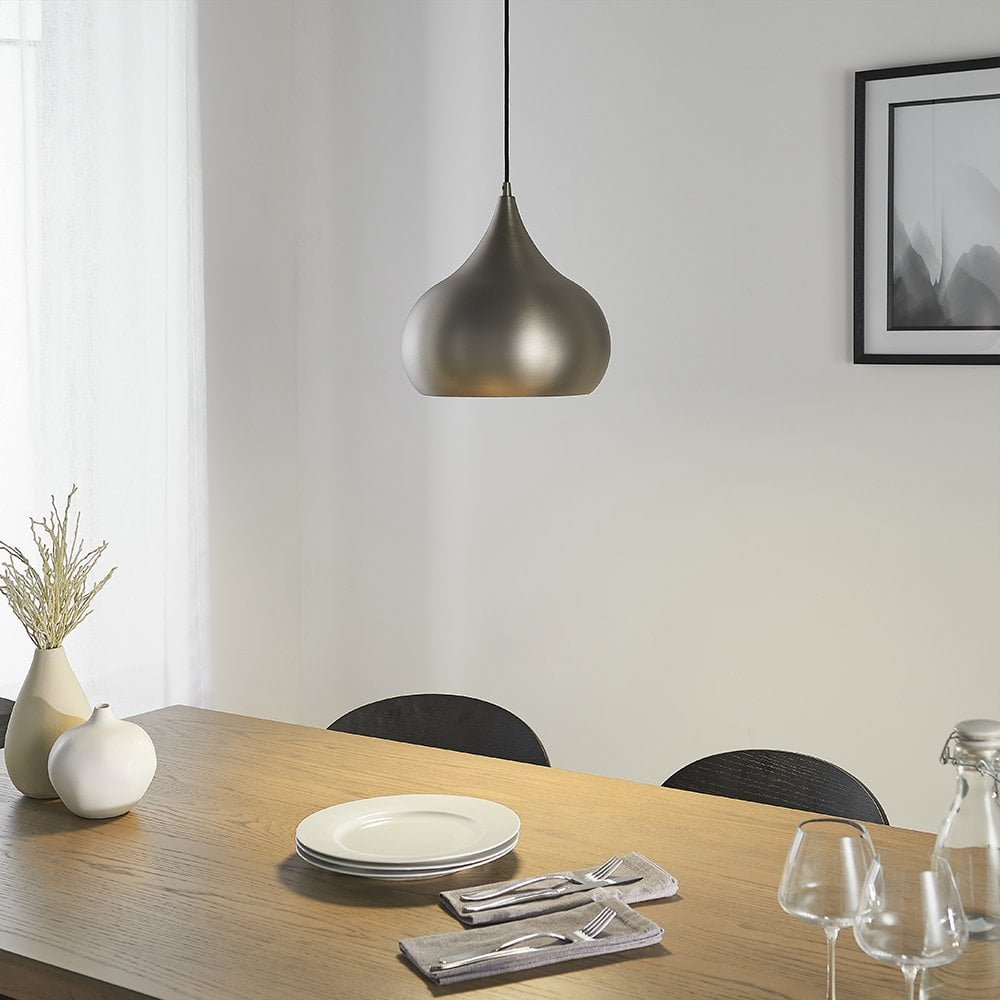 Brosnan LED Pendant in Nickel Finish