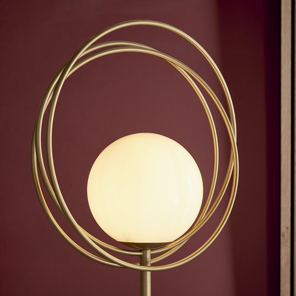 Emilio Brushed Gold Looped Floor Lamp