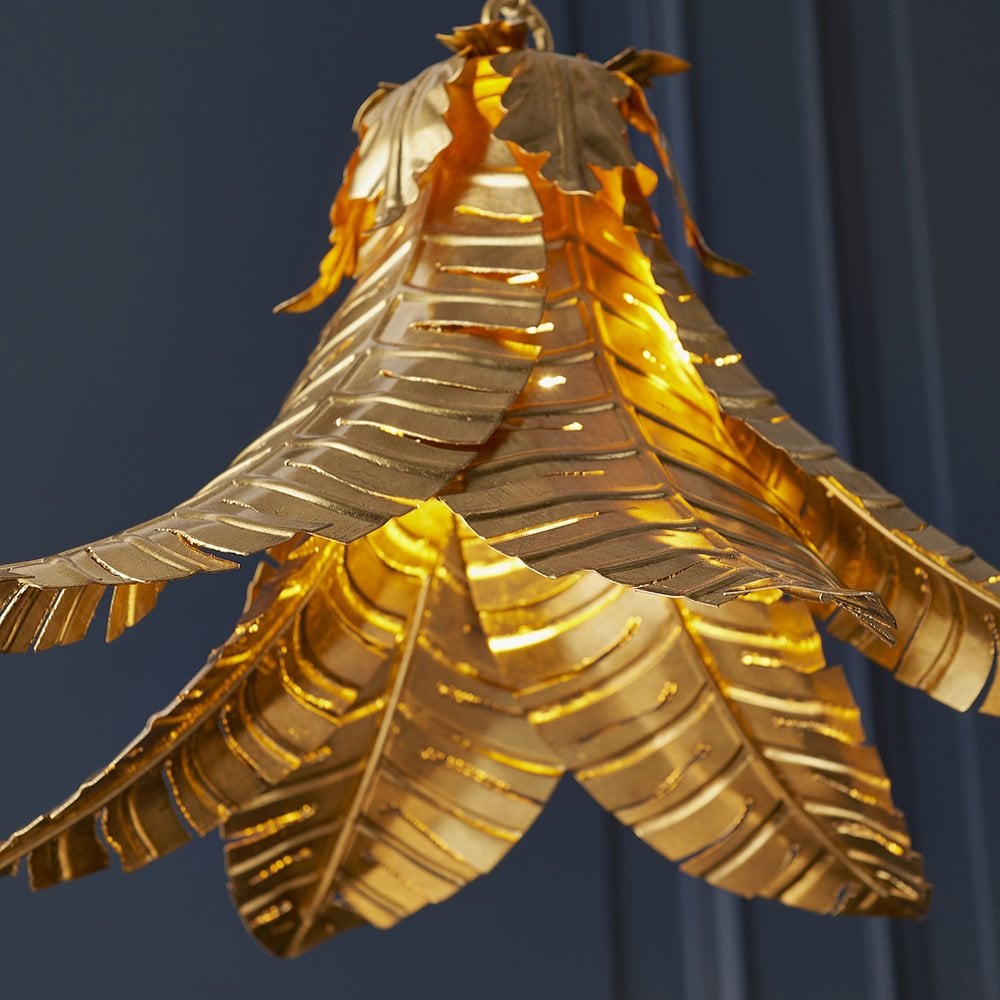 Palm Gold Leaf Pendant