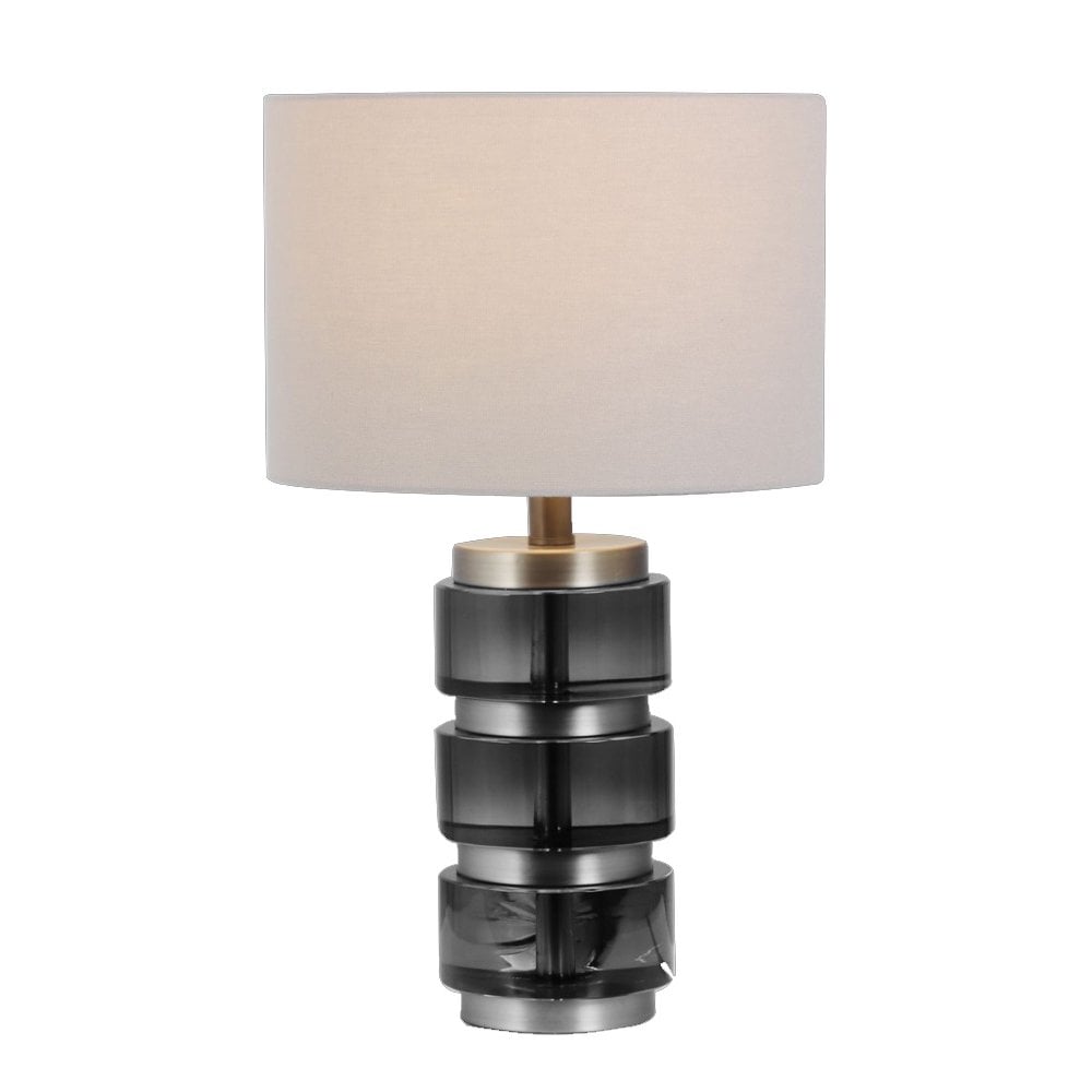 Rolex Smoked Crystal Table Lamp C/W Shade