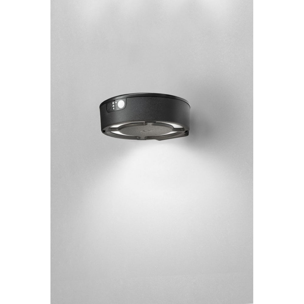 Fortunato Solar 2W Wall Light CCT & Sensor in Black