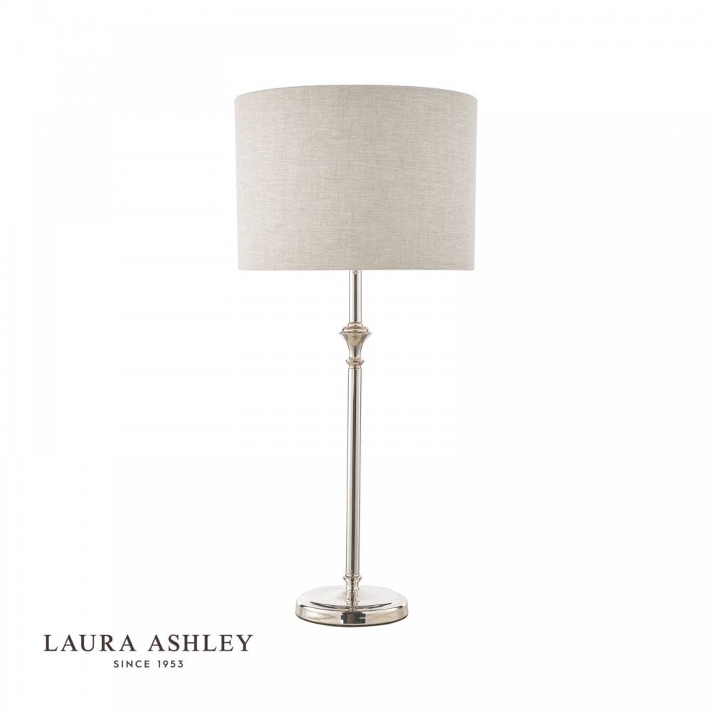 Highgrove Table Lamp in Polished Nickel C/W Shade