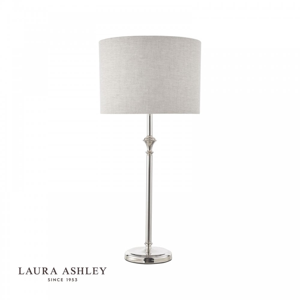 Highgrove Table Lamp in Polished Nickel C/W Shade