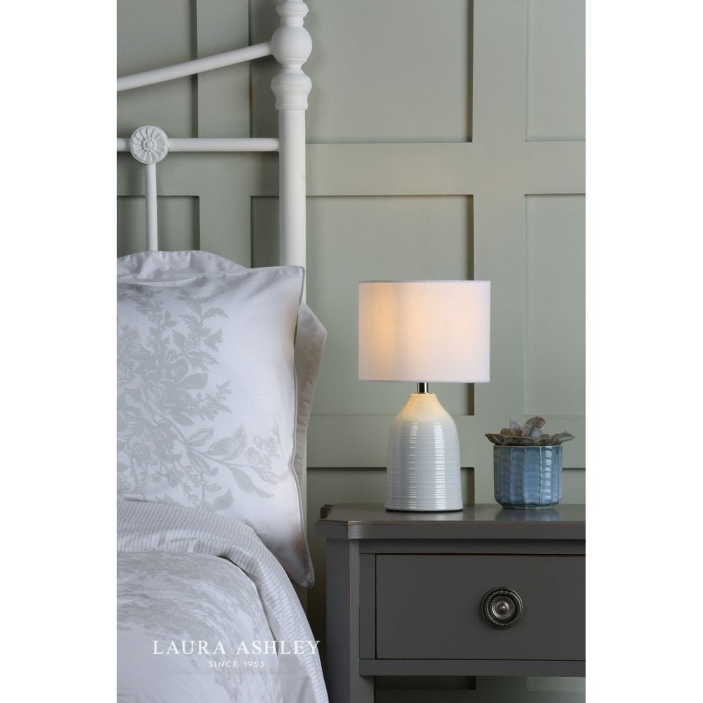 Penny Twin Pack Cream Table Lamps C/W Shade