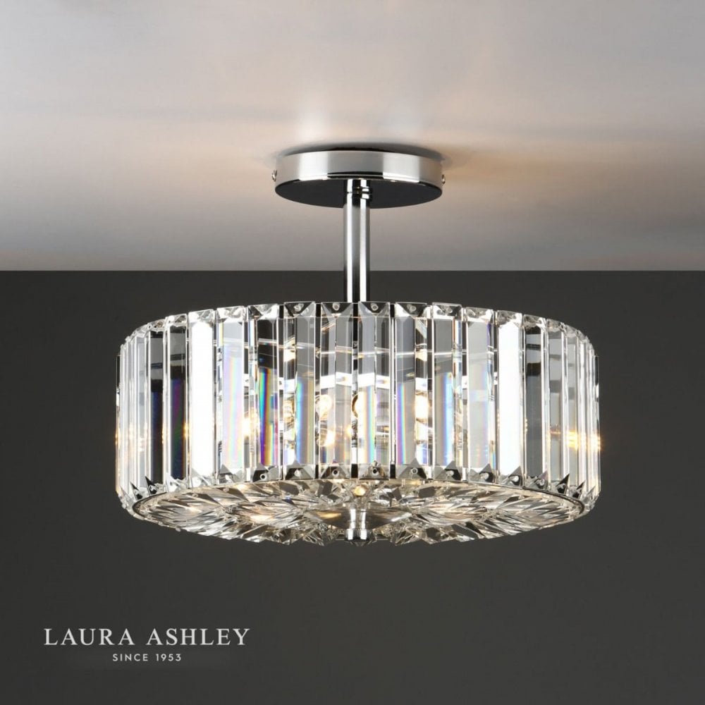 Fernhurst 3 Light Semi Flush in Polished Chrome